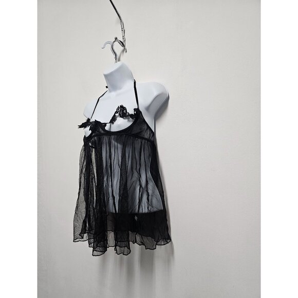 Dreamgirl Top Caraco Sheer Black Style 118445 O/S - Picture 3 of 6